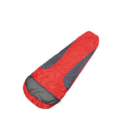 Wholesale Factory Hiking Camping Outdoor Hollow Fiber Polyester Mummy Lightweight Sleeping Bag With Hood For 3 Season