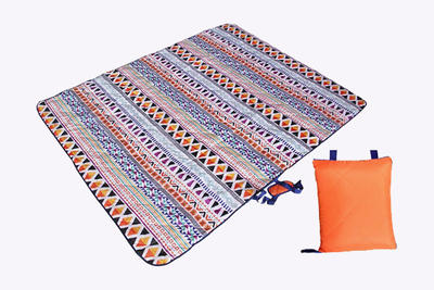 Quilted Picnic Blanket with Shoulder Strap