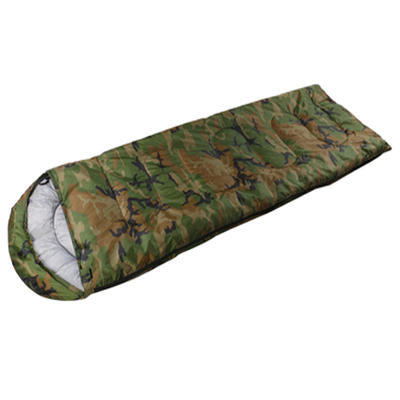 Camouflage 3 Season Sleeping Bag with hood for Camping