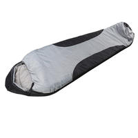 Double Layer cold weather Outdoor Camping Hiking Travel Organic Cotton Sleeping Bag Mummy with Drawstring